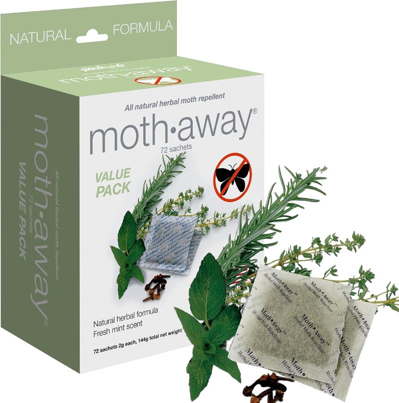 Richards Moth Away Herbal Moth Repellent Value Pack - 72 Sachets - Image 2